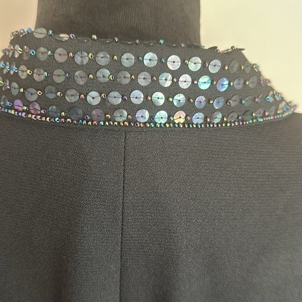 Clio Black Sequin Collar & Cuffs Jacket - Picture 7 of 13